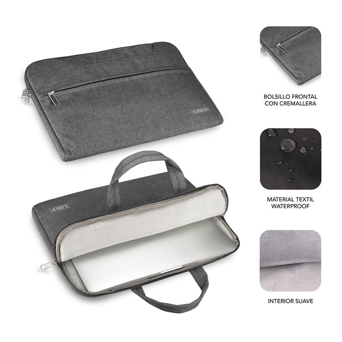 Subblim Business Laptop Sleeve 15,6 pulgadas Gris